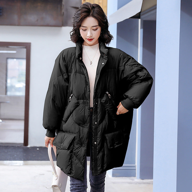 Women Winter Coats Puffer Jacket Down Coat Winter Wear Loose Fashion Thicken White Duck Down Coat