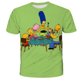Homer Simpson Shirt Summer Fashion Printing Sports Leisure