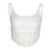 Music Festivals Rave Outfits Girls Tops Summer Women's Sexy Backless Stitching Slim Fit