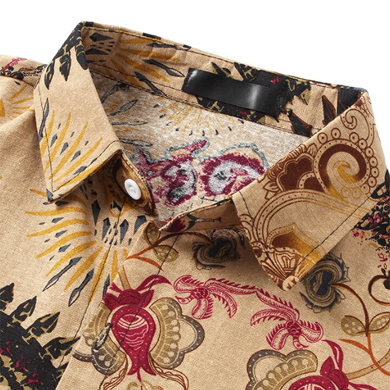 Men Hawaii Shirts Summer Fashion Short Sleeve Men's Shirt