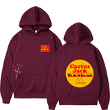 Cactus Jack McDonalds Hoodie Printed Hoodie Hip Hop Men and Women Couple Sweater