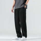 Mens Corduroy Pants Spring Leisure Trousers Youth Men's Pants Loose Straight Sweatpants Overalls