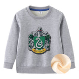 Children Boy Co Ord 2 Piece Set Fleece-Lined Thick Round Neck Children's Sweater