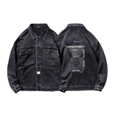 The Bears Varsity Jacket Spring and Autumn Men's Denim Coat Casual Bear Embroidery Men's Jacket Denim Coat