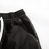 Men Shorts Summer Solid Color Overalls Loose Straight Shorts Men