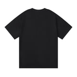 Purple Brand T Shirts Summer Oil Painting Printing Men's and Women's Loose-Fitting Casual round-Neck Short-Sleeved T-shirt