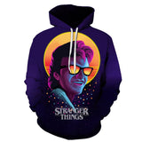 Stranger Things Hellfire Club Coat 3D Digital Printing Anime Hooded Sweater Men's