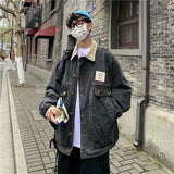 Paisley Denim Jacket Autumn Wear Jacket Denim Jacket Casual Loose