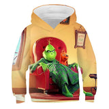 Grinch Hoodie Grinch 3D Printed Sweater Children's Clothing