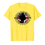 Inspired by Queen's Platinum Jubilee 2022 Elizabeth 70 Years T-shirt Printed Crew Neck Top Short Sleeve