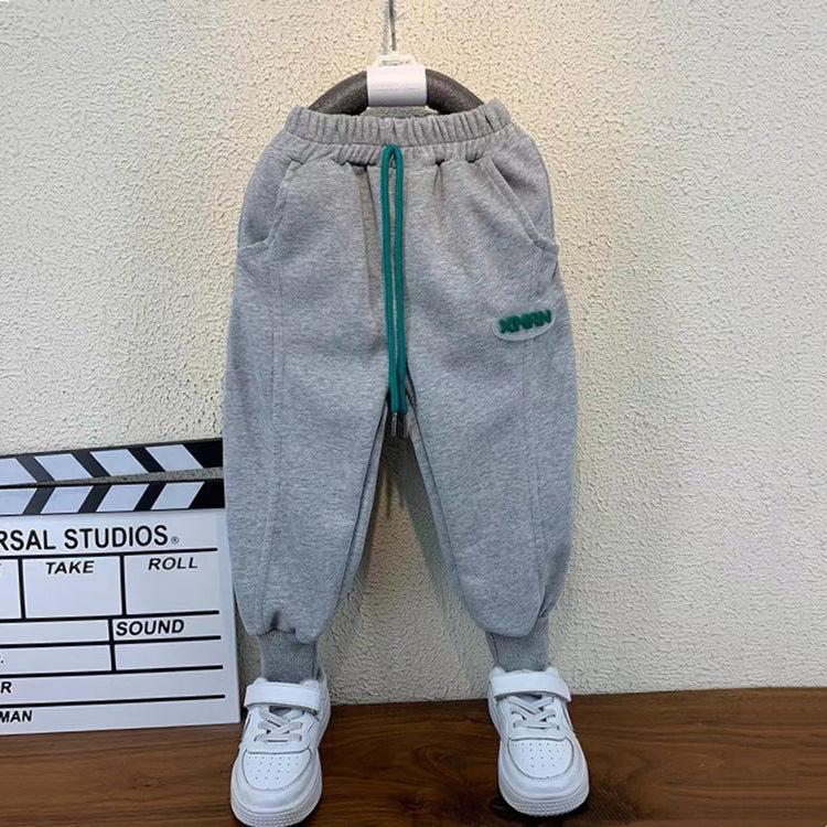 Toddler Boys Pants Spring and Autumn Children's Clothing Pants Handsome Track Sweatpants