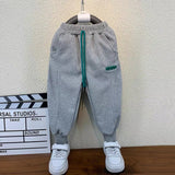 Toddler Boys Pants Spring and Autumn Children's Clothing Pants Handsome Track Sweatpants