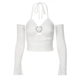 Maddy Euphoria Outfits Spring/Summer Camisole Sexy Backless Top