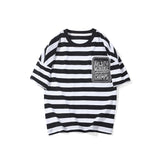 Children T Shrits Boy Summer Clothing Children's Striped T-shirt Short Sleeve