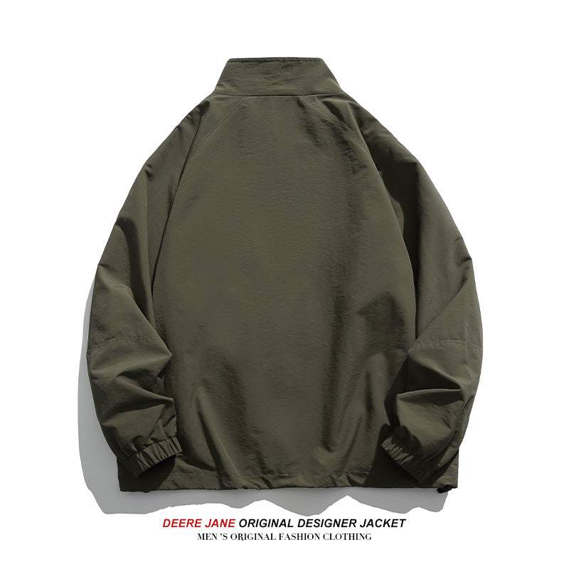 Men Jacket Spring Jacket Men's Spring and Autumn Loose All-Matching Casual