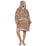 Hoodies Blankets Velvet Padded Loose Long Hooded Coat Flannel Lazy Sweater