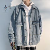 Paisley Denim Jacket Men's Loose Casual Spring Jacket