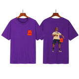 Cactus Jack McDonalds Shirt Printed Short Sleeve round Neck T-shirt