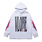 Skull Vlone Hoodie Skull Print Men's and Women's Coats Hooded Sweater