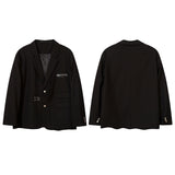 Men's Casual Suit Man Blzer Letter Print Casual Suit Jacket Men's Autumn I Loose Lapels Suit Jacket