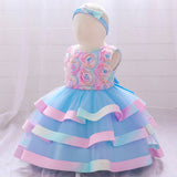 Summer Rompers Children's Cake Birthday Party Dress