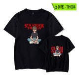 Hellfire Club Shirt Stranger Things Summer Print Pattern Casual round Neck Short Sleeves