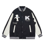 Baggy Jacket Spring and Autumn Baseball Uniform Men and Women Loose Jacket Coat