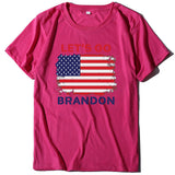 Let's Go Brandon T Shirt Women's Top Printed Short Sleeve T-shirt Women