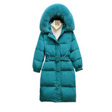 Women Winter Coats Puffer Jacket Down Coat Down Jacket Female Long Fox Big Fur Collar Loose Thick