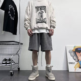 Fog Fear of God Essentials Sweatshirt Flocking Baseball Crew Neck Sweater Loose Casual Pullover