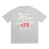 Rrr123 T Shirt Puff Print Graffiti Loose All-Match Retro T-shirt
