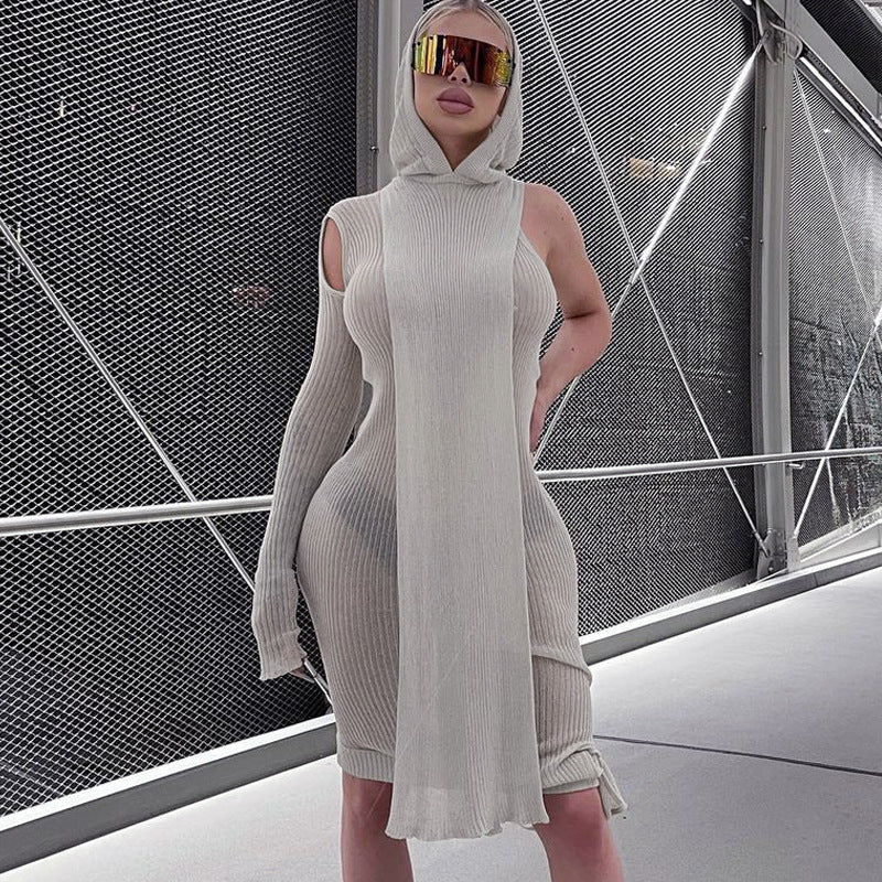 Victoria Beckham Dresses Women 'S Autumn Long Sleeve Hooded Dress