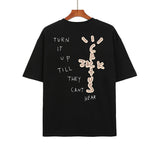 Cactus Jack McDonalds Shirt Travis Scott Printed Hip Hop Men's and Women's round Neck Short Sleeve