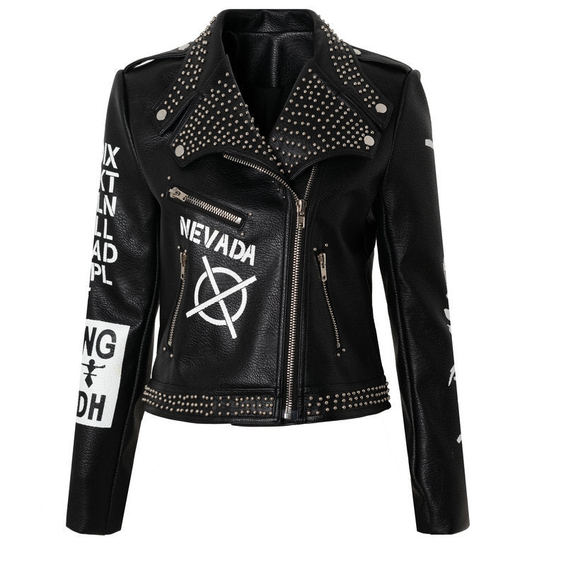 Women Leather Jacket Biker Motorcycle Coat Jacket Coat Leather Coat for Women plus Size