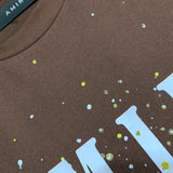 Amiri T Shirt Colorful Splash Ink Casual Hip Hop Short Sleeve T-shirt