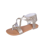 Women Open Toe Sandals Flats Large Size Sandals Women's Summer Casual