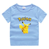 Children Pokemon Pikachu T Shirt Children's Clothing Children's Summer Clothing Short Sleeve T-shirt