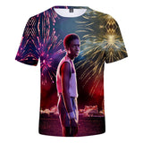 Stranger Things T Shirt Summer Stranger-Thing 3 3D Digital Casual Short Sleeve T-shirt