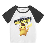 Children Pokemon Pikachu T Shirt Short Sleeve T-shirt Casual Sports