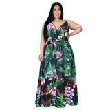 Nina Parker plus Size Dresses Sexy Strap Beach Chiffon Dress