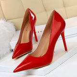 Nude Heels for Wedding High Heels Spring Girl Black Work Shoes