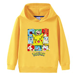 Children Pokemon Pikachu Hoodie Cotton Hooded Sweater