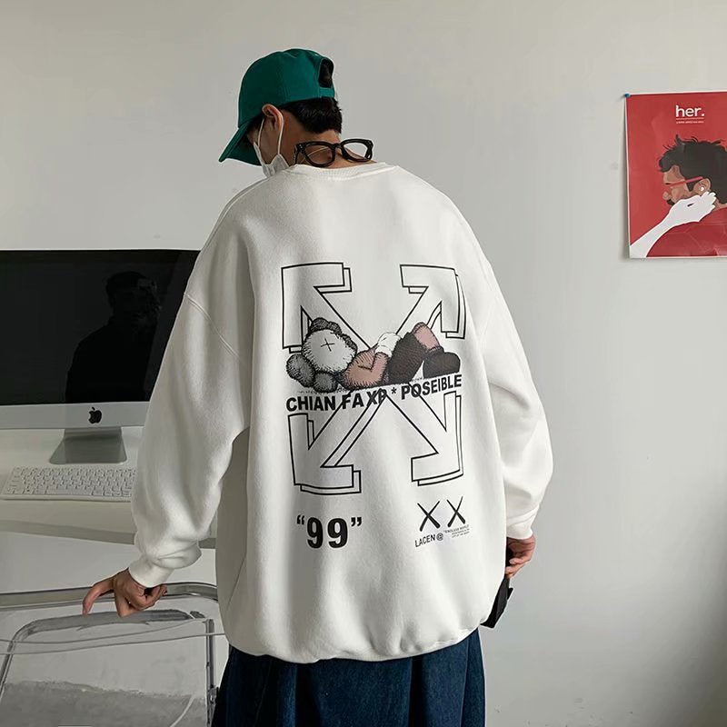 Men Sweatshirts Crew Neck Sweater Men Autumn Coat