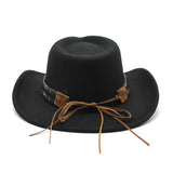 Cowboy Hats Jazz Top Hat Men and Women Autumn and Winter Felt Cap Broad-Brimmed Hat