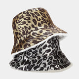 Leopard Fur Hat Autumn and Winter Fisherman Hat