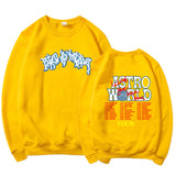 Travis Scott Astroworld Hoodie Sweater Fashion Men's and Women's round Neck Sports