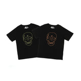 Skull Vlone Shirt Vlone Skull Letter Large V Printed Couple Short Sleeve T-shirt
