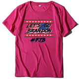 Let's Go Brandon T Shirts Brandon Printed Short-Sleeved T-shirt Women's Bottoming Shirt