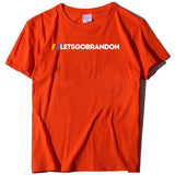 Let's Go Brandon T Shirt Letter Print Short-Sleeve T-shirt Bottoming Shirt