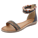 Fancy Sandals Bohemian Retro Plus Size Wedge Flat Shoes